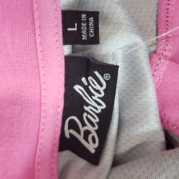872- Barbie Malibu Jersey Pink And White Color Size L NWT - Picture 3 of 6